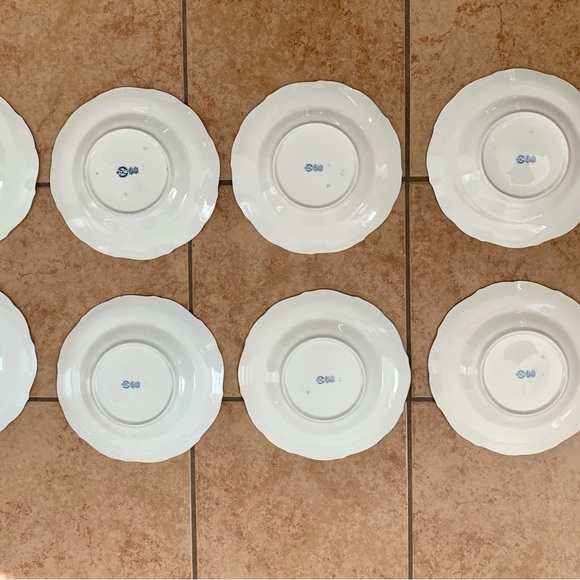 Vintage 8 Reichenbach Echo Kobalt Blue/Gold Plates - Picture 7 of 15